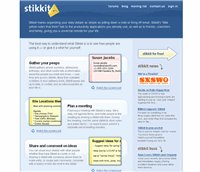 Screenshot of stikkit