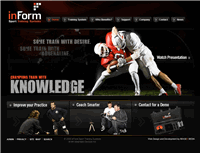 Screenshot of inForm Sport Training Systems